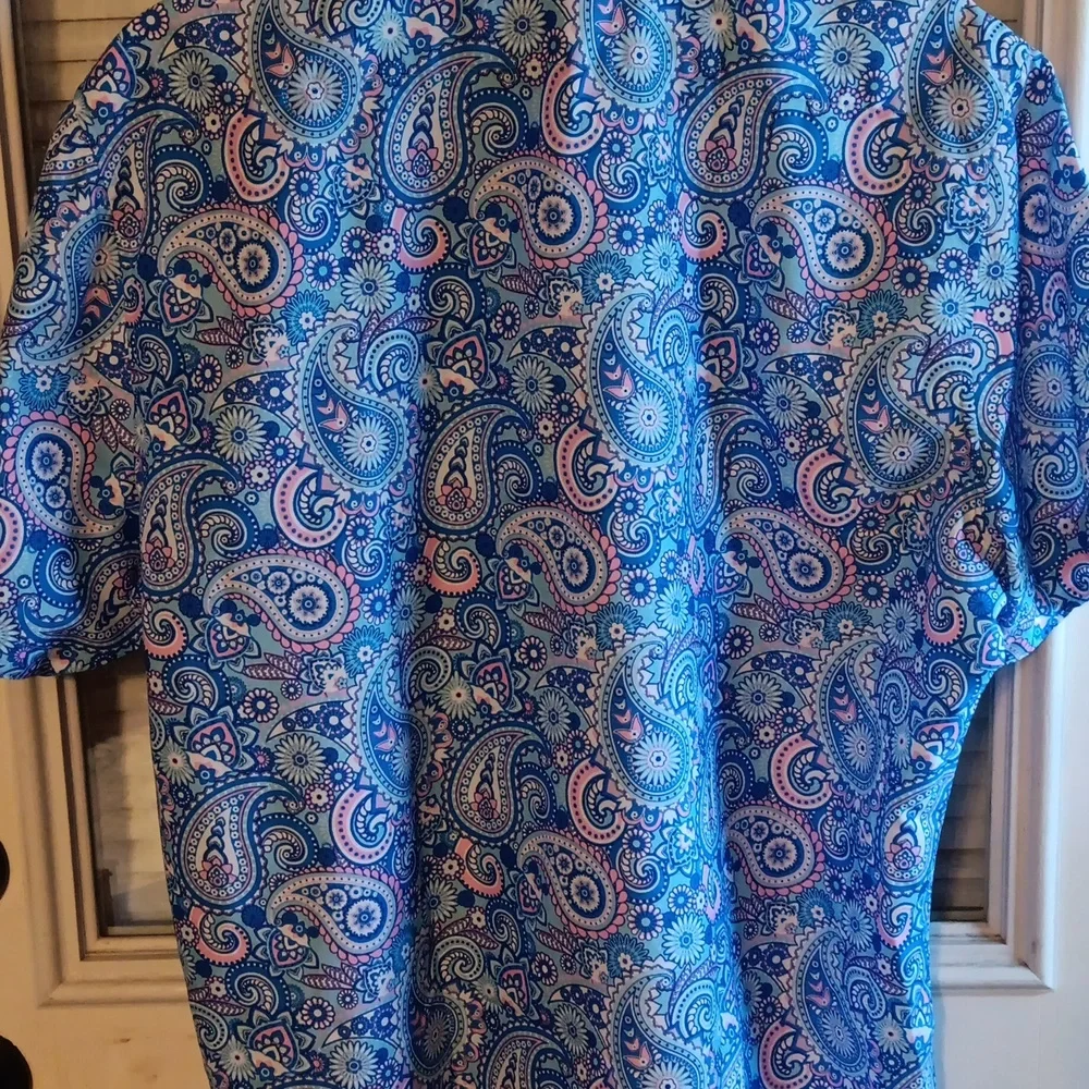 Premiere Paisley Blue Men's Shirt - Picture 3 of 3